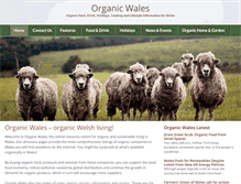 Tablet Screenshot of organicwales.com